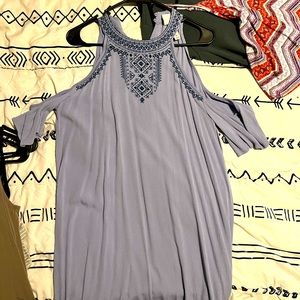 Open shoulder dress